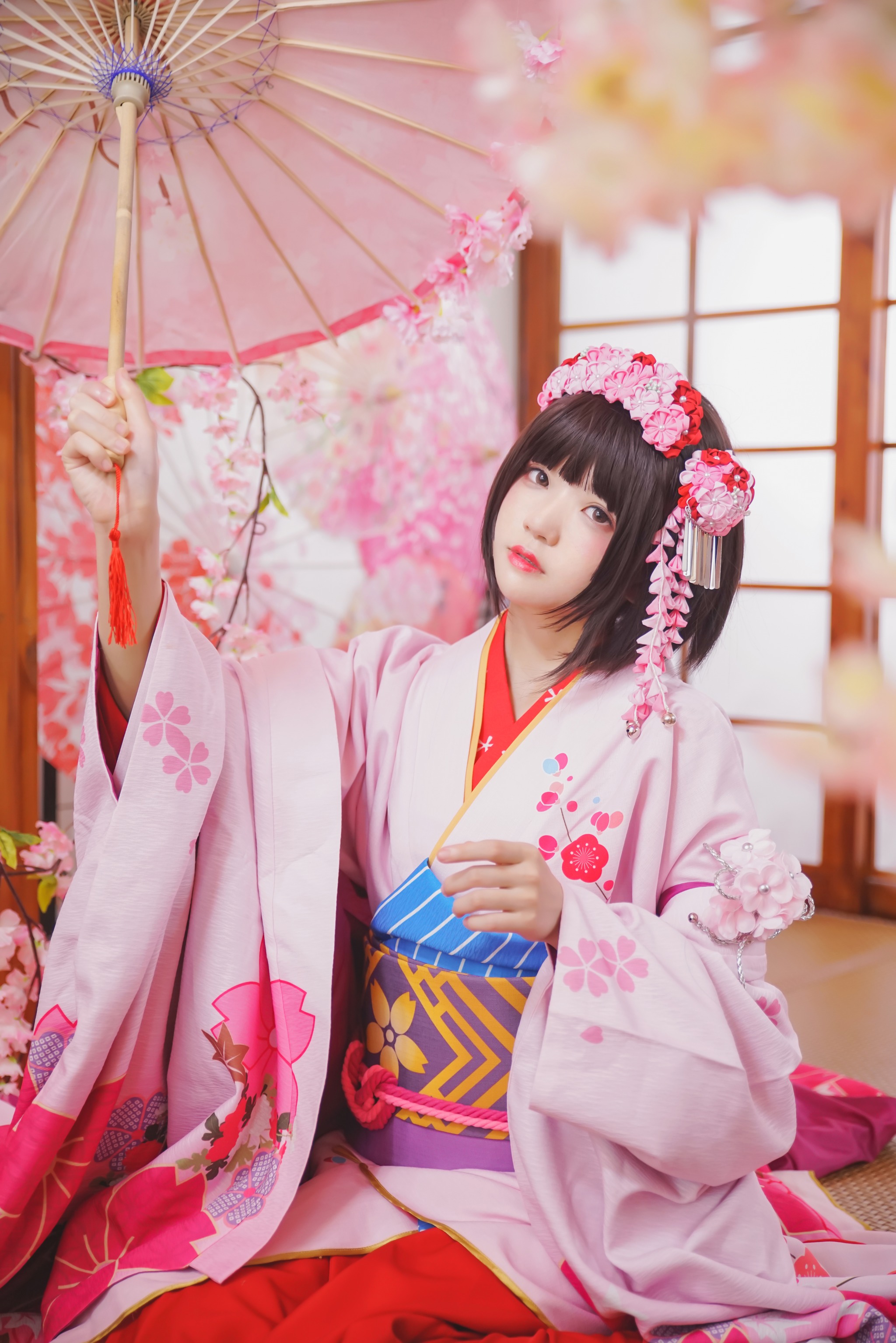 图片[1]-桜桃喵 – NO.029 加藤惠 和服 [23P]-XikXak